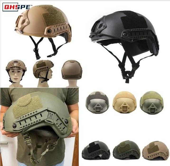 Гейминг Тактическа Еърсофт Каска с Велкро за Пачове Airsoft Gaming NVG