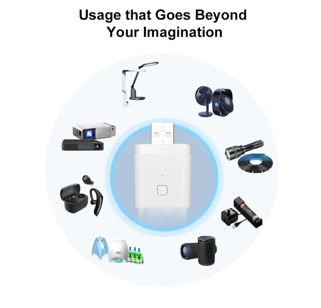 Tuya Smart WiFi USB-превключвател (за usb port) 5~12V/2.5A