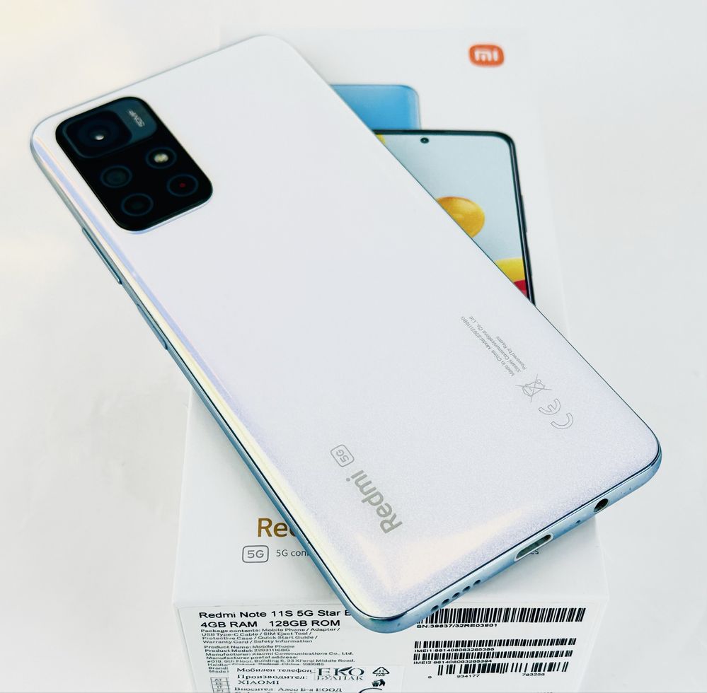 Xiaomi Redmi Note 11s 5G 128GB 4RAM Star Blue Отличен! Гаранция!