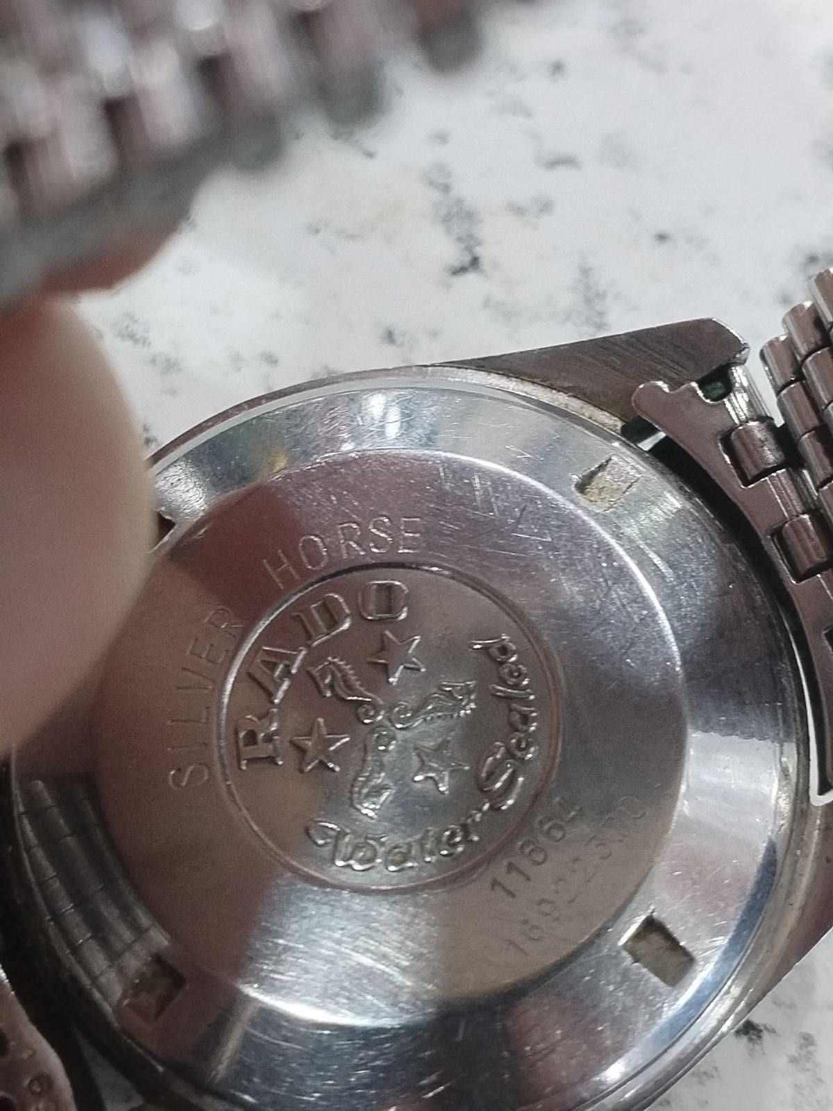 Радо мъжки часовник автомат.Rado silver horse от 70те