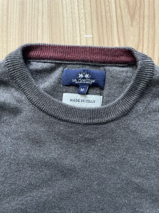 La Martina / мъжка вълнена блуза/фланела M