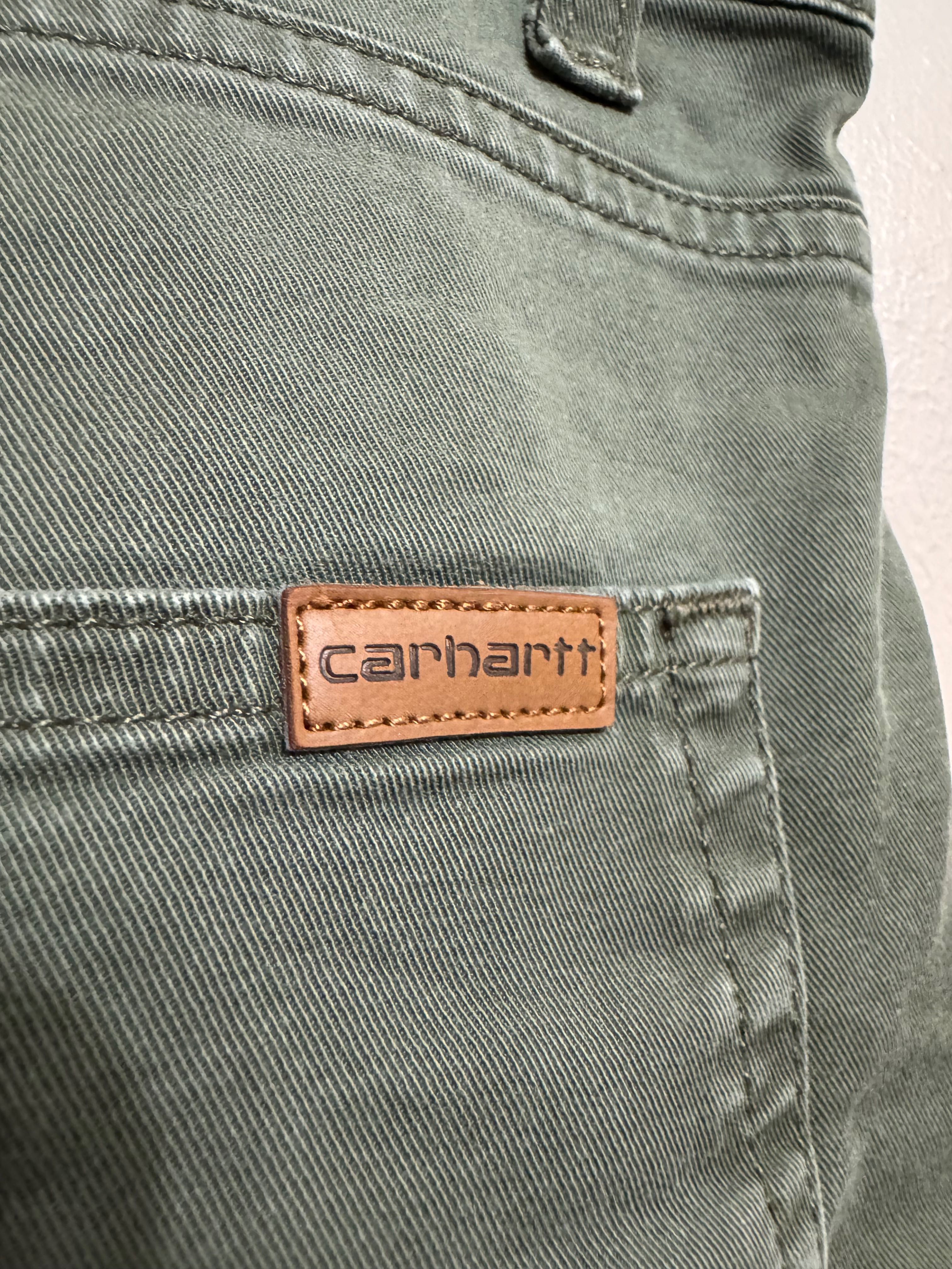 2 броя Carhartt Slim Bermuda.Carhartt WIP Swell Short Dollar Green.