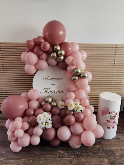 Украса за кръщене, погача, посрещане на бебе, рожден ден, юбилей