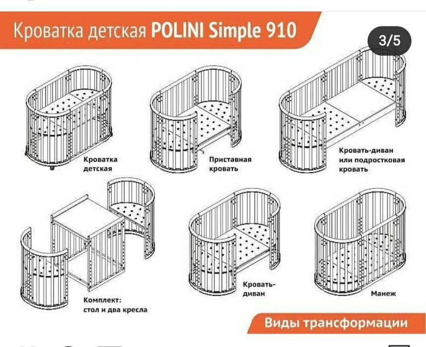 Детская кровать которая растет с ребенком)