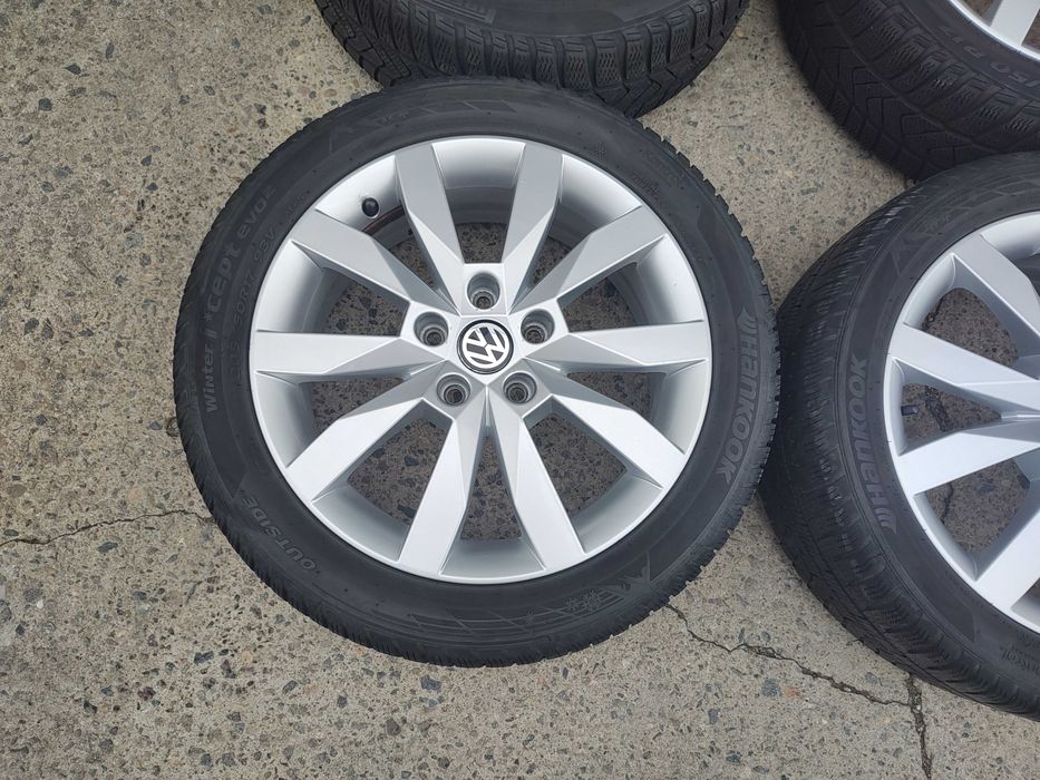 Jante 17 originale VW Passat B7 B8 Golf 7 8 T-roc  anvelope 205 50 17