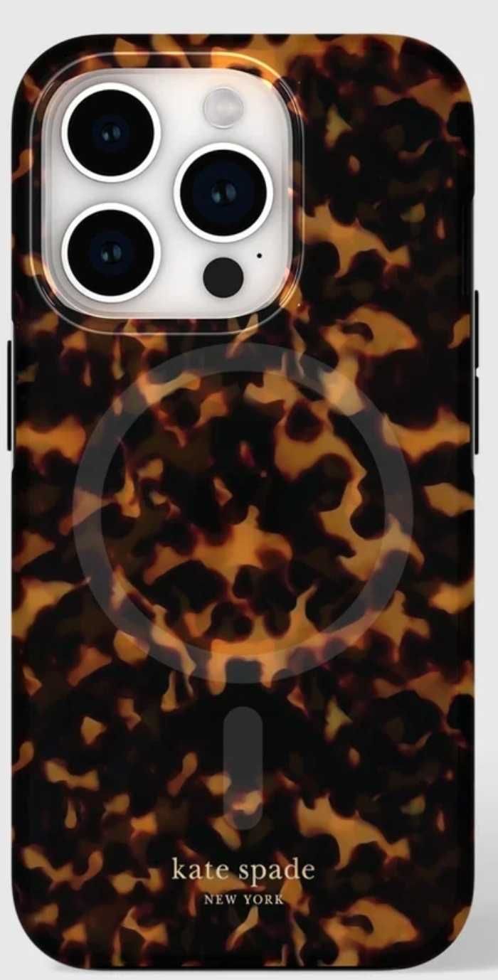 Чехол Case-Mate на iPhone 15 Pro Kate spade new york Tortoise MagSafe