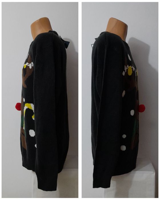 Pulover de Crăciun cu Rudolph, Nou, mărimea XL, Nr. 56 - 58 unisex