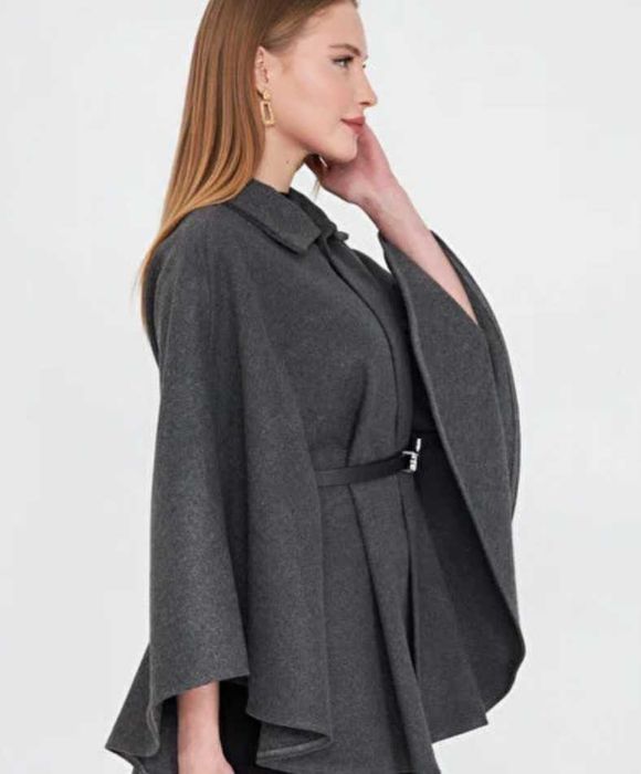 Дамско пончо с колан