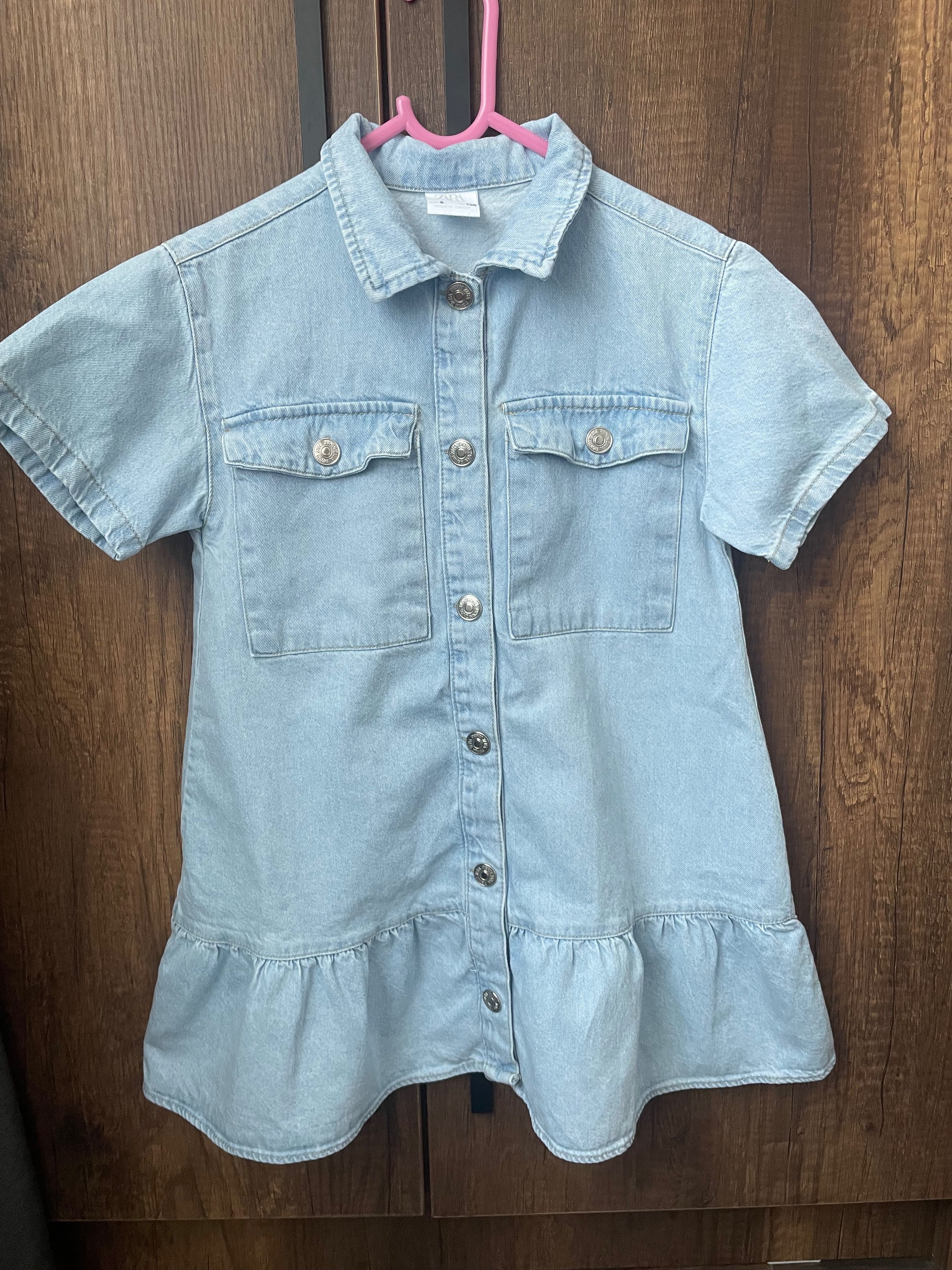Рокля и дънки Zara 128 см/ 8 год.