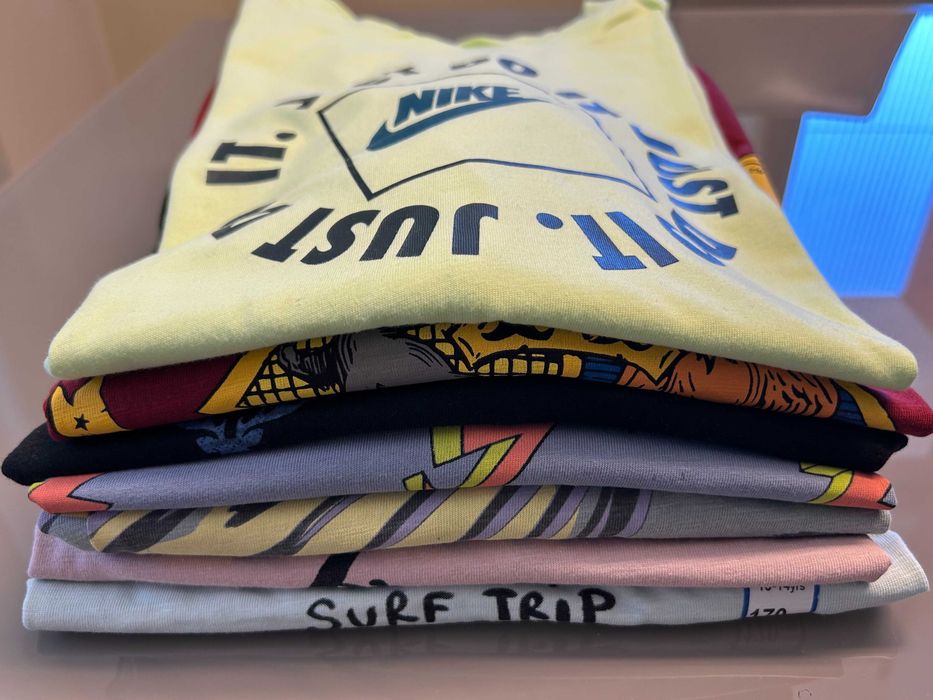 6 броя тениски за младеж Nike, Reserved+подарък, р. 158-170/ 13-14 г.