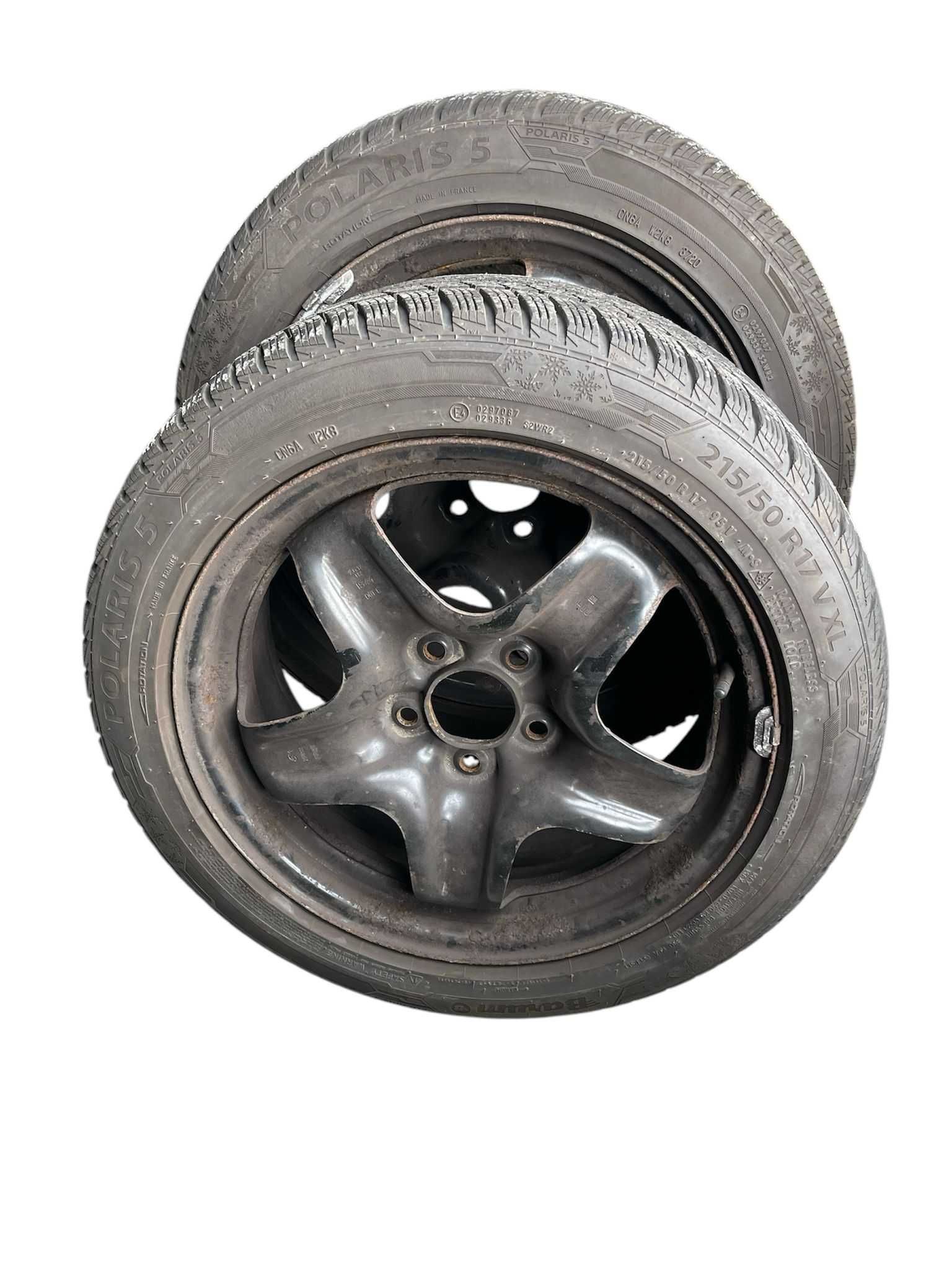 Set jante tabla Opel R17 cu anvelope de iarna 215 50 R17 Barum