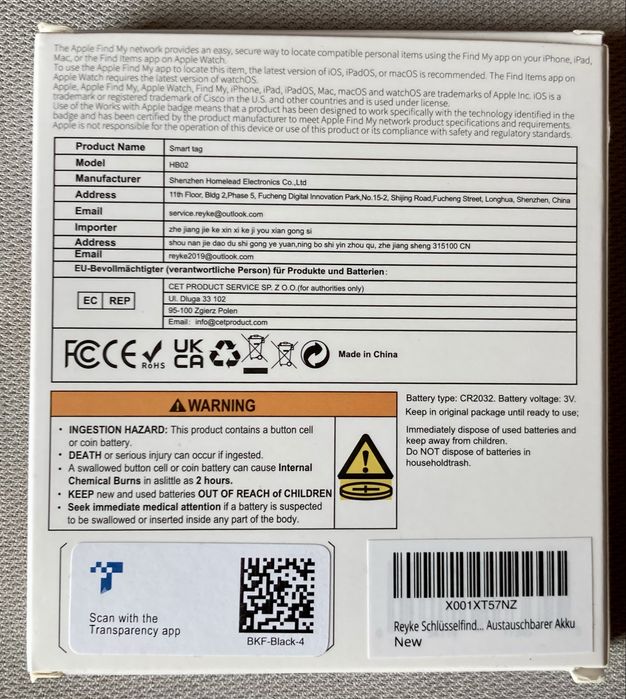 Set 4 buc Smart Tag/ GPS Tracker / Air tag HB02