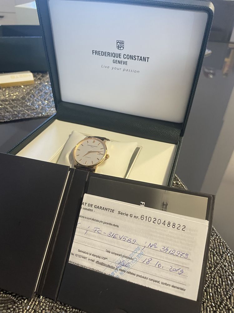 Ceas bărbătesc Frederique Constant Slimline FC-316V5B9