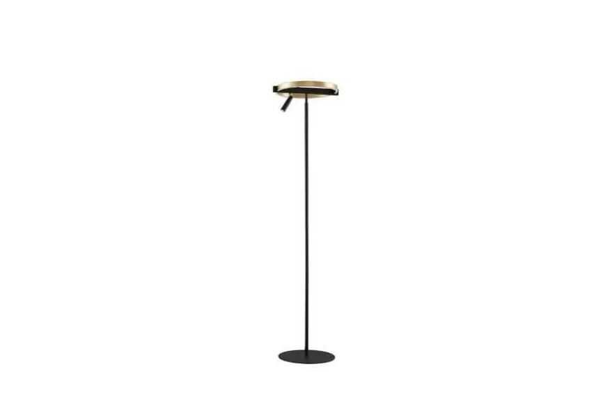 Lampadar Lucande Matwei Brass reglabila Design, din aluminiu, negru