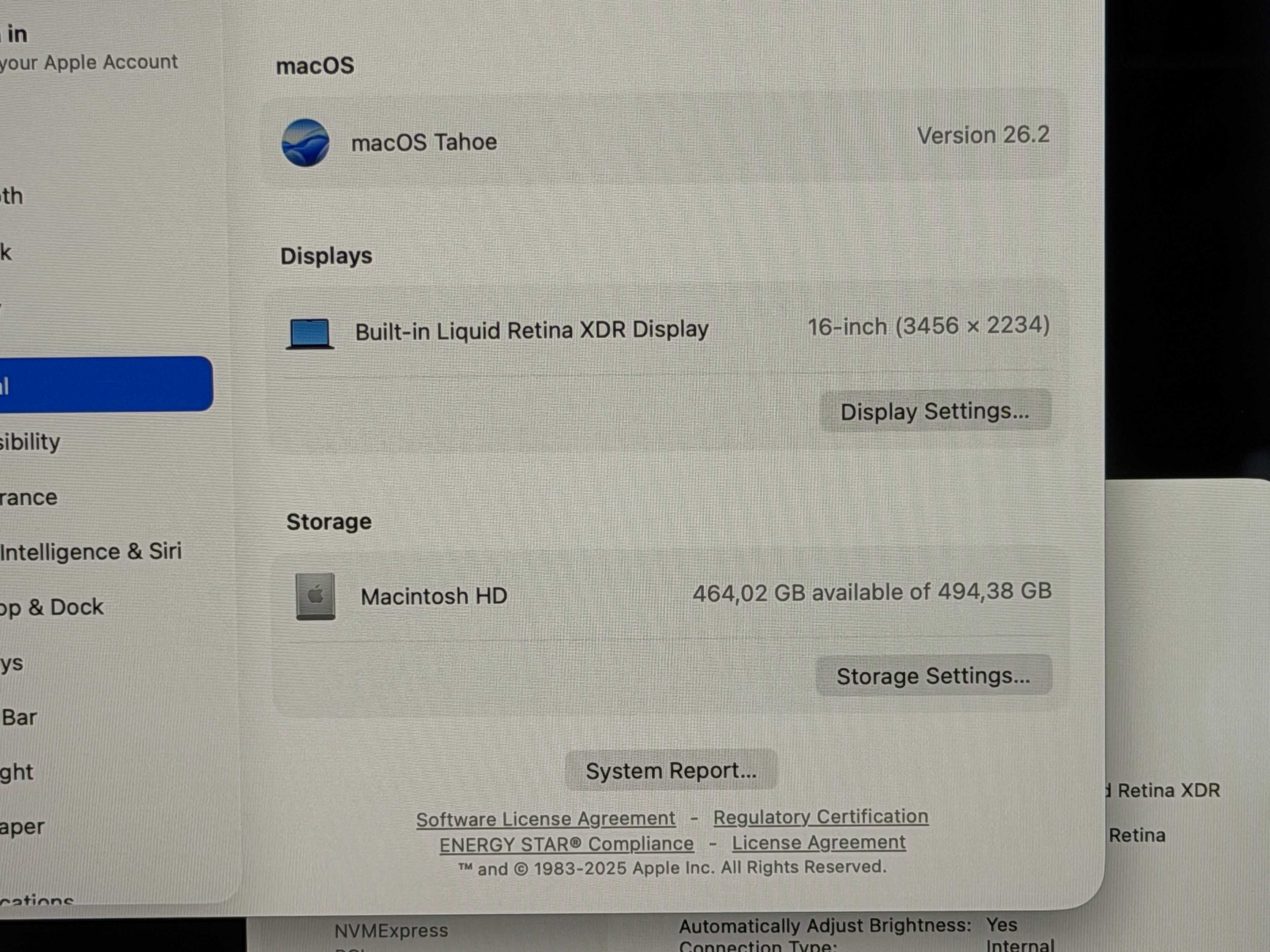 MacBook Pro 16`M4 Pro/14 CPU/20 GPU/24GB RAM/512GB SSD/1 Година Гаранция/Батерия 100% — миниатюра 7