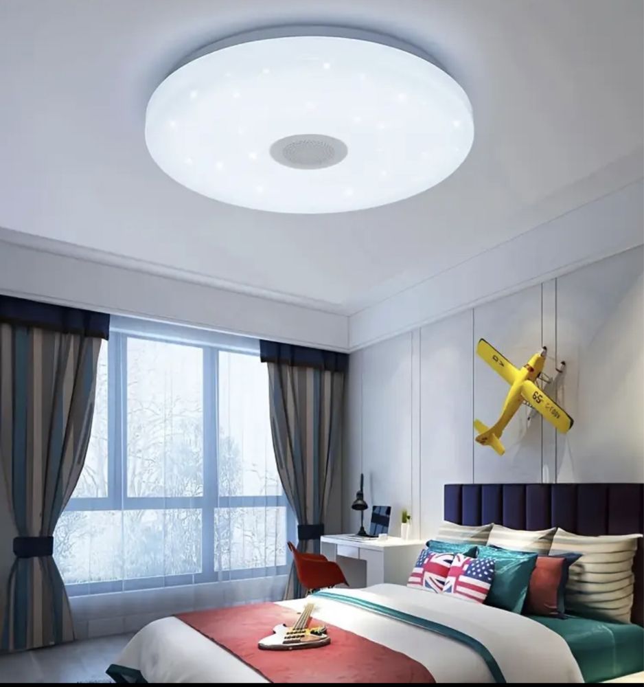 LED таванна лампа,RGB осветление,APP,Bluetooth,музика,дистанционно