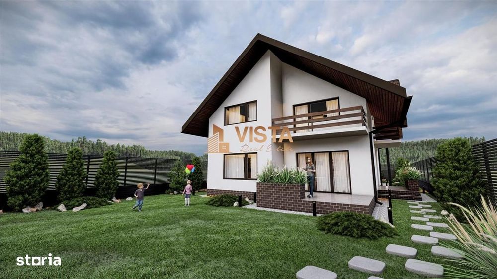 Casa individuala la cheie la pret de apartament, 150mp utili, teren 53