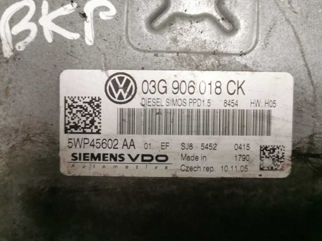 ECU 03G 906 018 CK Siemens VDO 5WP45602 AA VW Passat B6 2.0tdi BKP