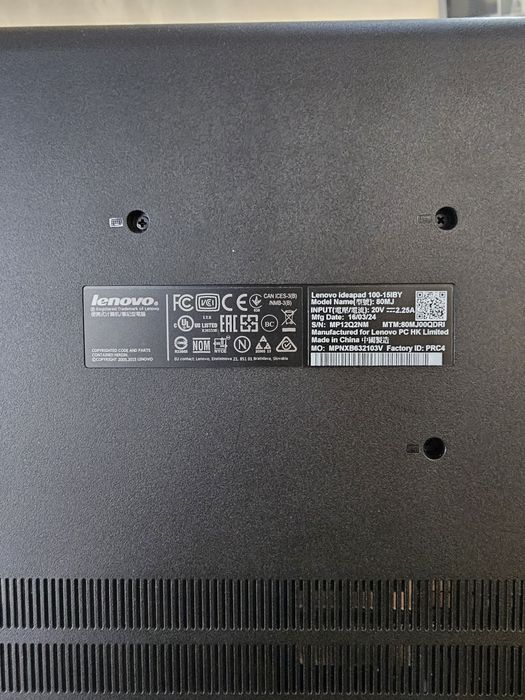 Lenovo IdeaPad 100-15IBY Amanet BKG