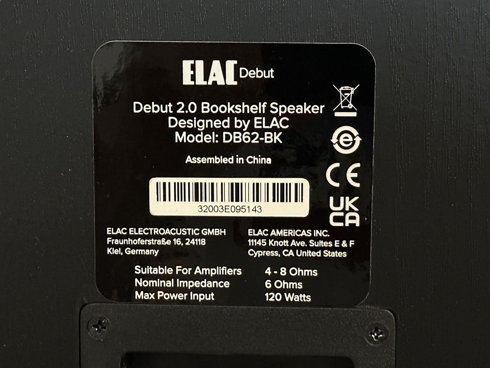 Boxe ELAC Debut DB6.2