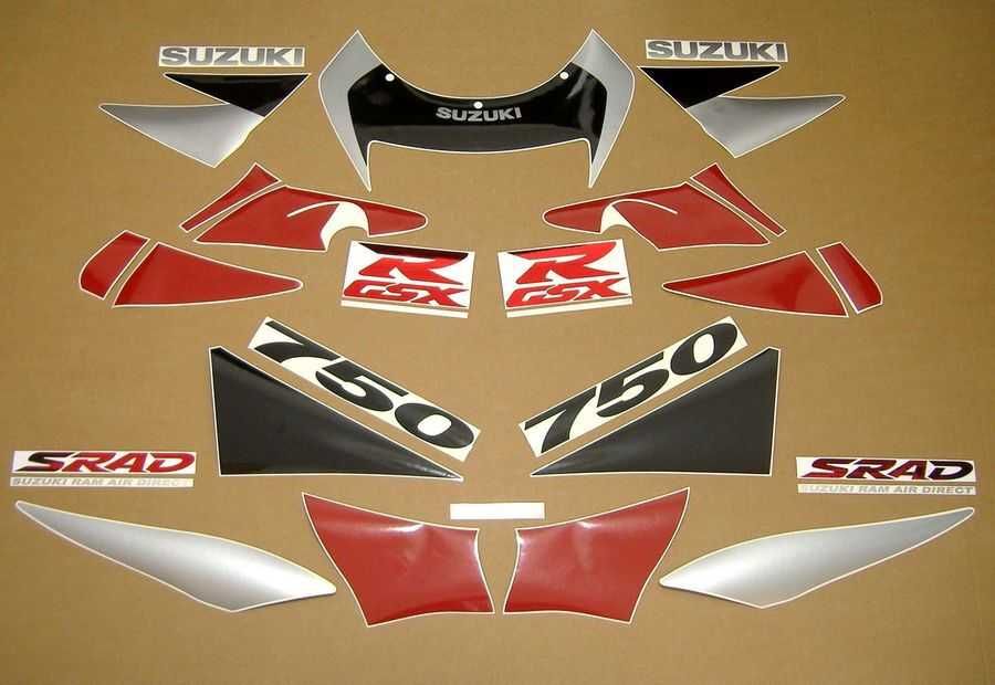 Стикери Сузуки GSXR 750 Srad 1996г.-1999г. Suzuki лепенки срад 1998