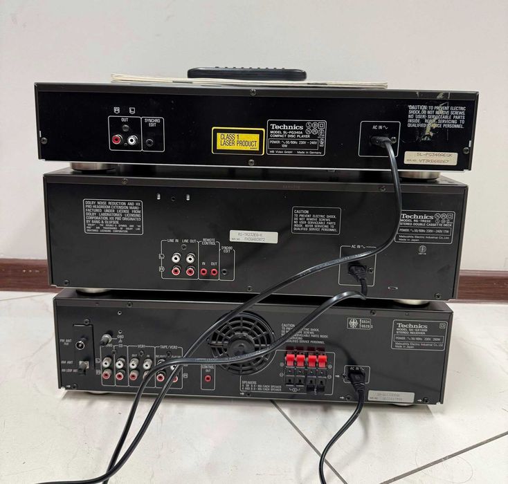 Ретро аудио система - сет TECHNICS - усилвател с тунер, сд плеър и др