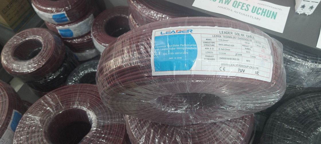 Jinko solar, longi himo x10,deye inverteri va lider kabellar mavjud