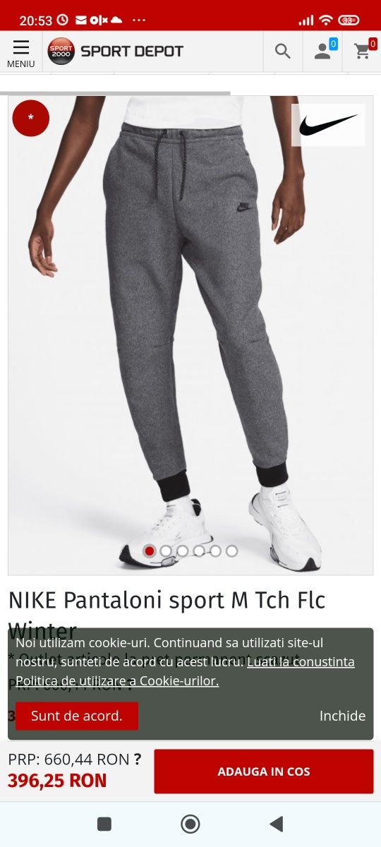 Pantaloni trening Nike tech flc winter