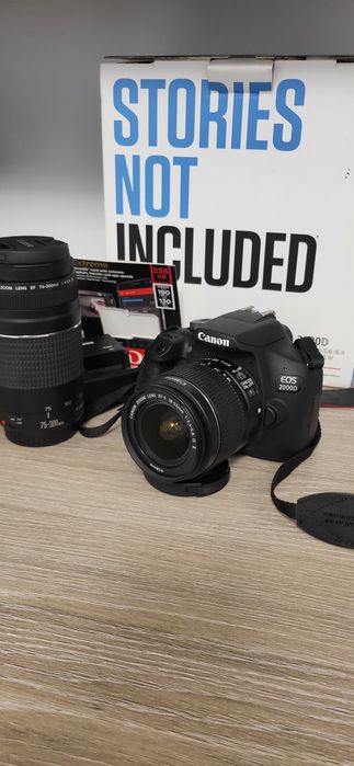 Aparat foto DSLR Canon EOS 2000D BK SEE, 24.1 MP