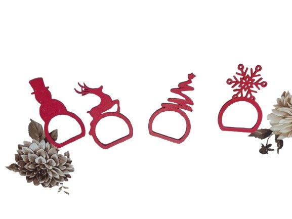 Коледни пръстени за салфетки