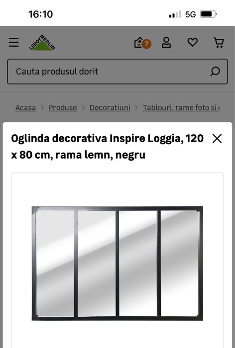 Oglinda decorativa 120x80