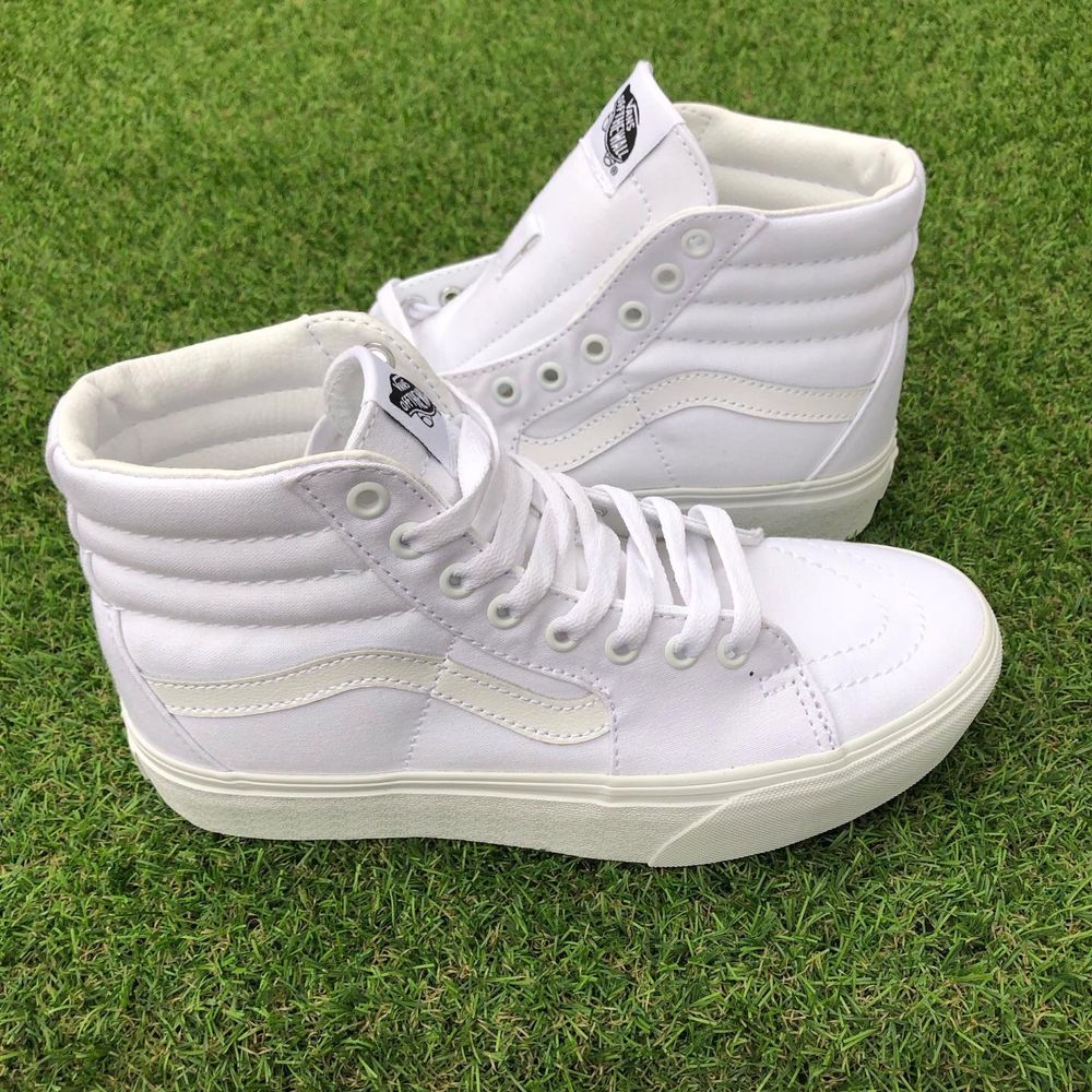 Tenesi VANS SK8-Hi Platform White Canvas 38.5