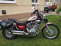 Yamaha Virago 535 SP DX din Germania, Sissybar, Crashbar