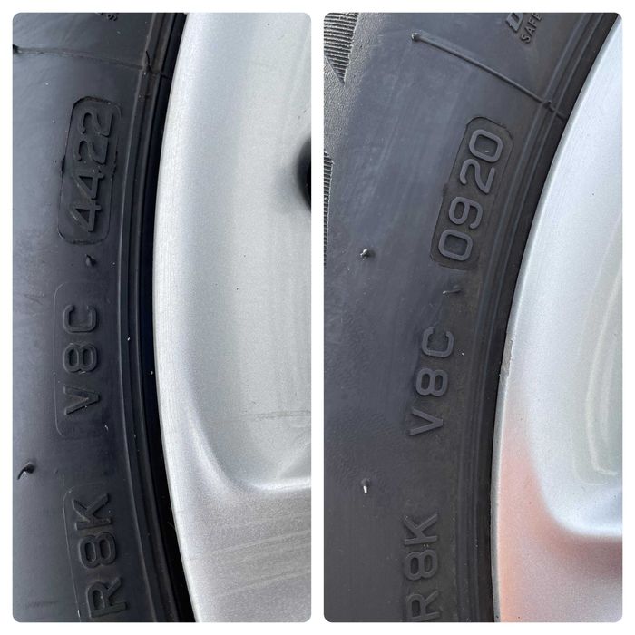 Jante cu anvelope iarna 205 55 R16 Bmw F20 E90 E46 stare impecabila