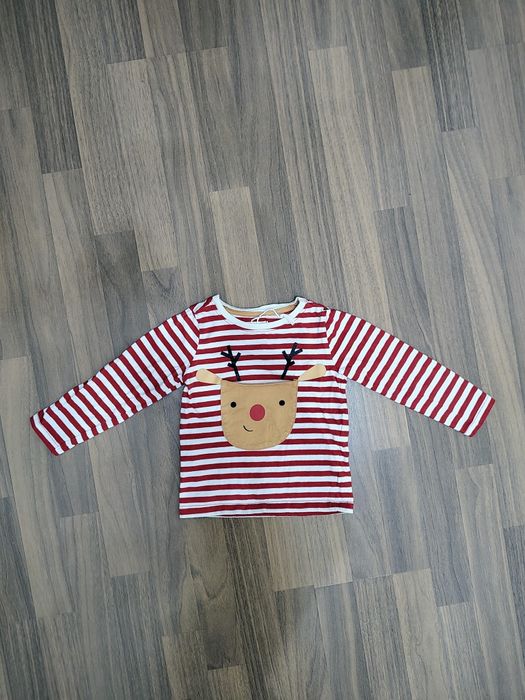 Bluza Subțire cu Mânecă Lungă, Model Crăciun