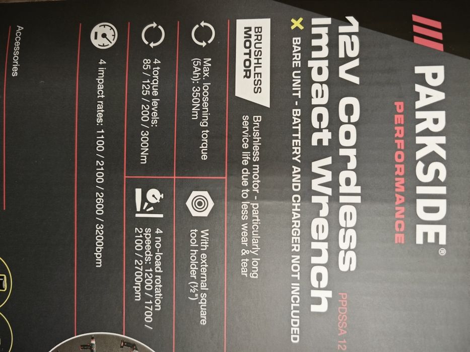 Impact driver Parkside ppdssa-12 A1
