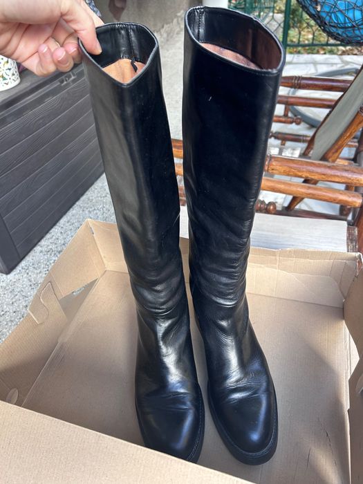 Ботуши естествена кожа Зара