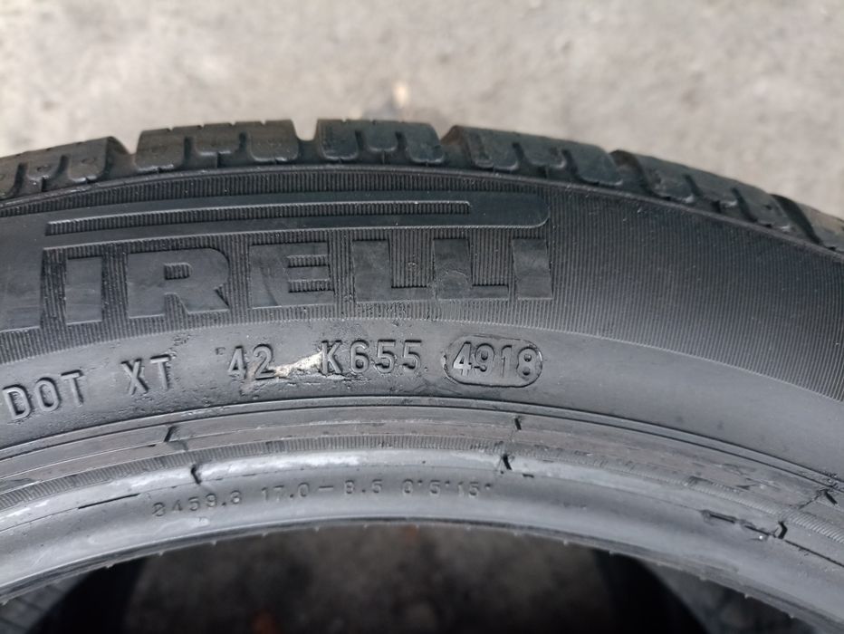 4 anvelope de iarna ca noi Pirelli 2x225/45 R18 dot 3519 2x255/40 R18