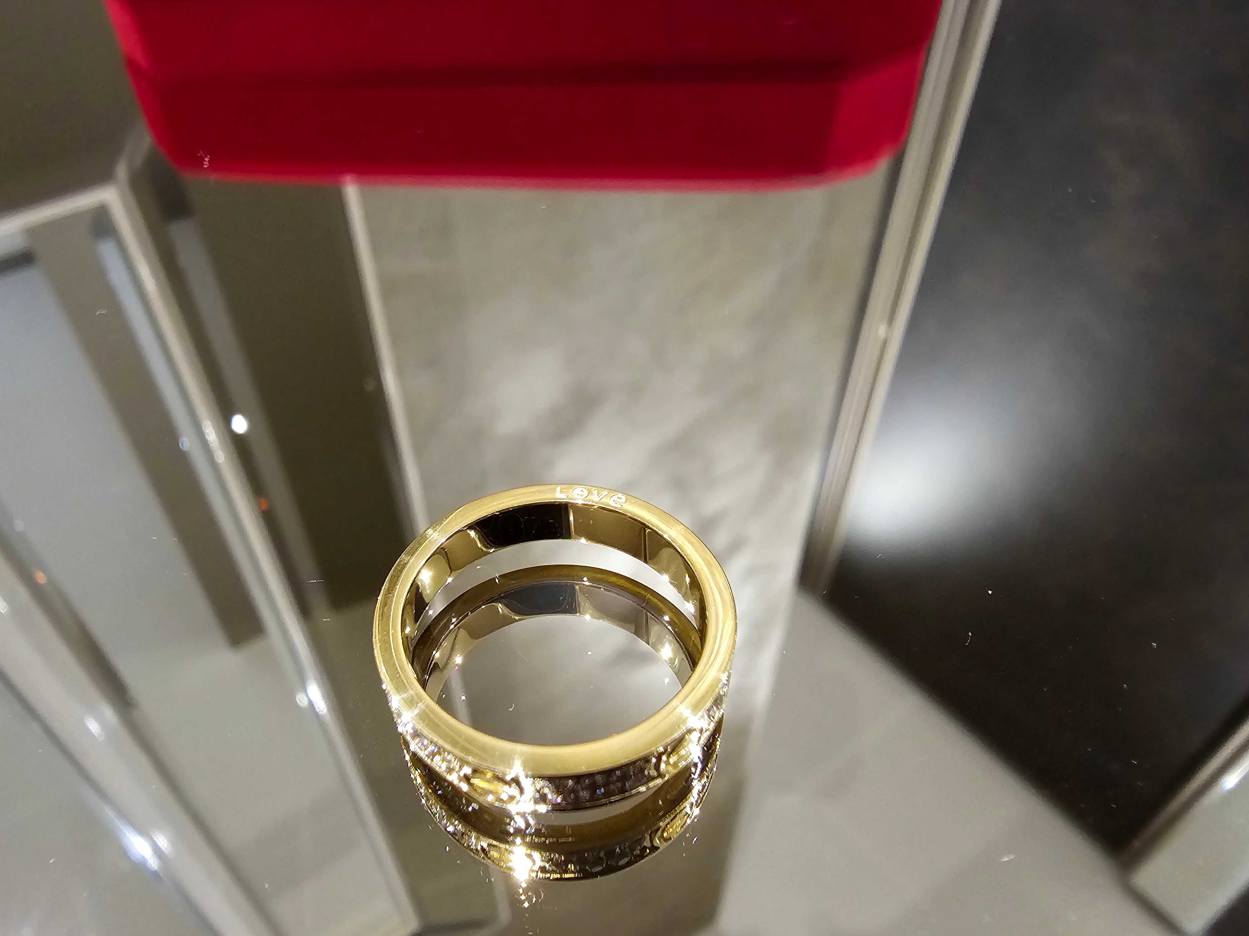 CARTIER Love Band Gold Paved Diamonds Пръстен