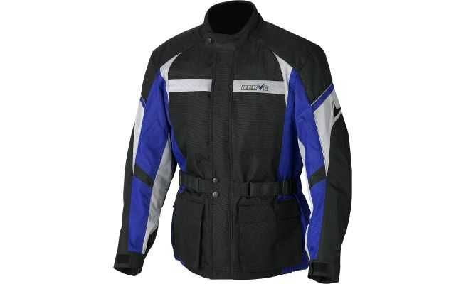 Geaca Motociclist "NERVE SMART"Negru/Albastru XXL