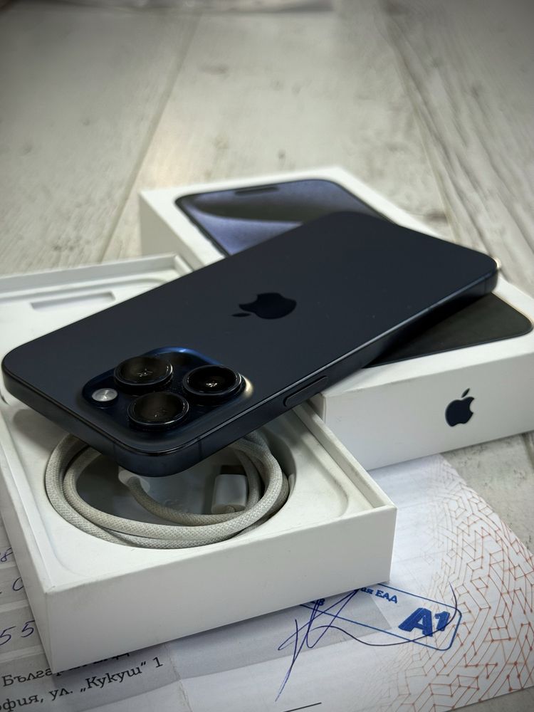 Гаранция* Iphone 15 pro max 256gb / Пълен комплект /