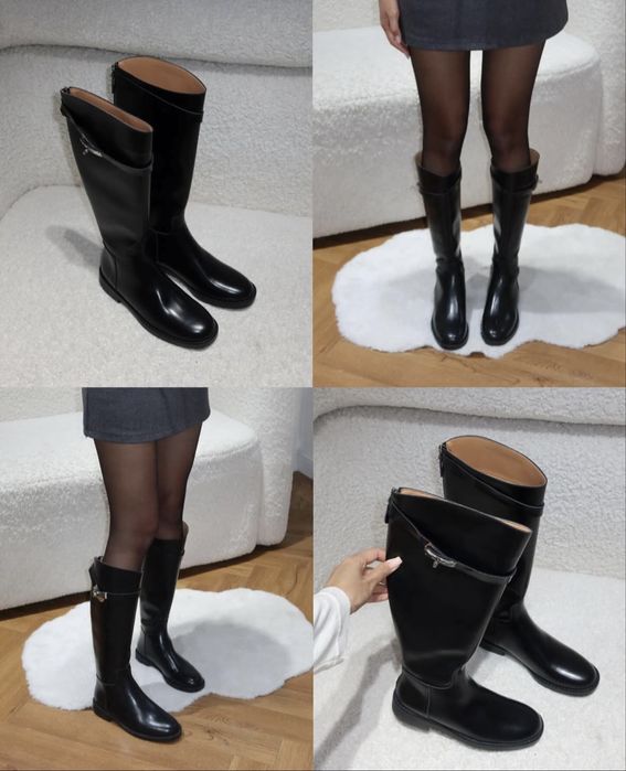 Hermes сапоги с замком размер 39