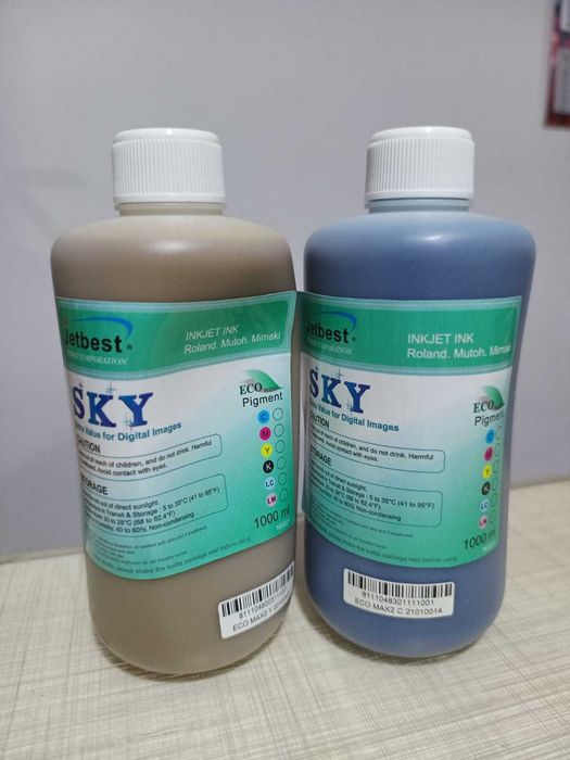 Cerneala Eco-Solvent yellow si cyan ECO MAX2 - Jetbest SKY