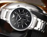 CEAS Armani Premium Black Chronograph Elegant -NOU 2025 !! Superb !!