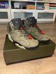 Air Jordan 6 Retro x Travis Scott Olive Green