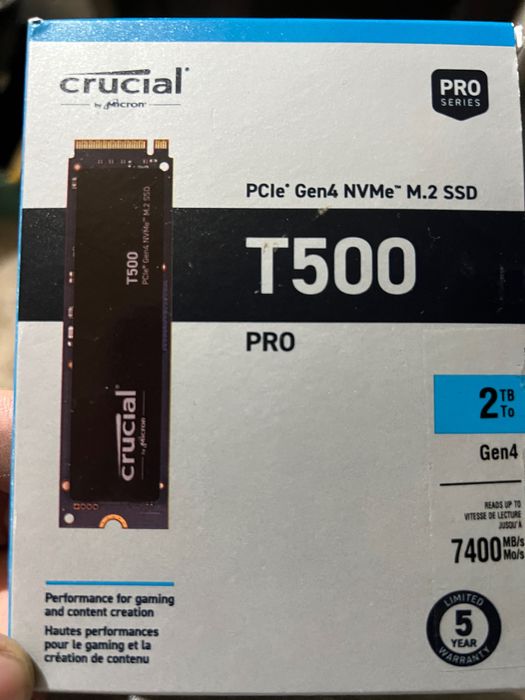 Ssd crucial T500
