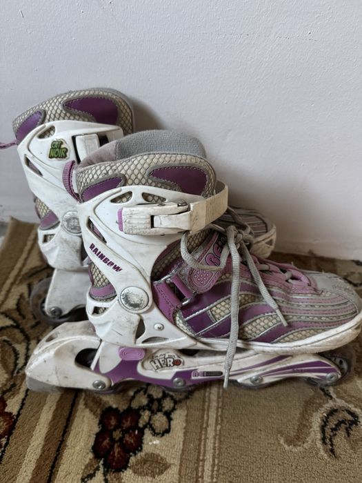Коньки девчачие размер 34-39 регулируется