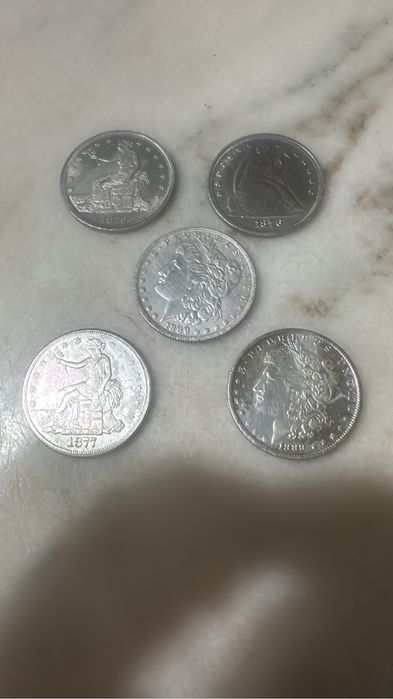 Lot monede 1 dolar american argint