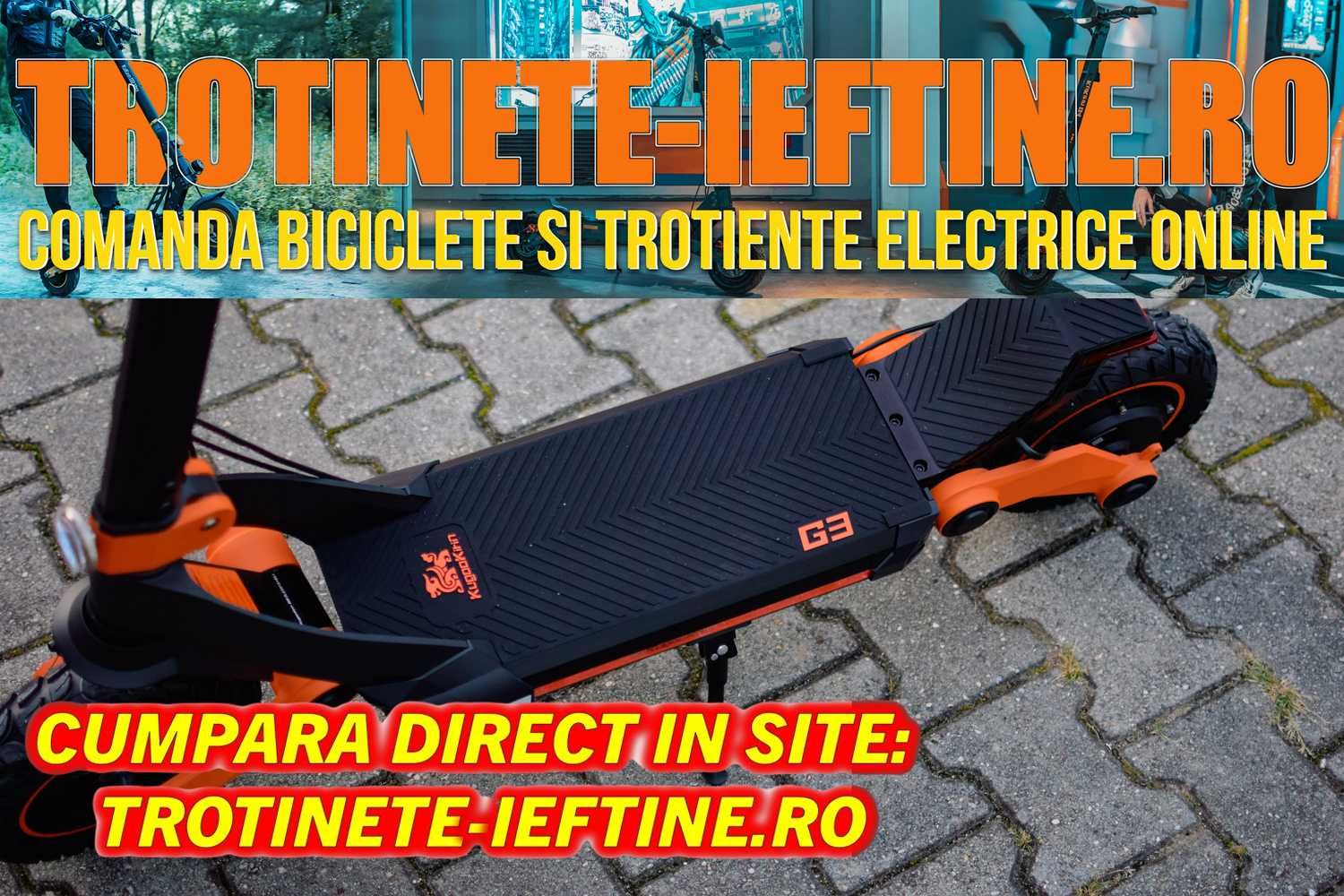 Trotineta Electrica KuKirin G3 - Originala, Noua, 50 km/h, Sigilata