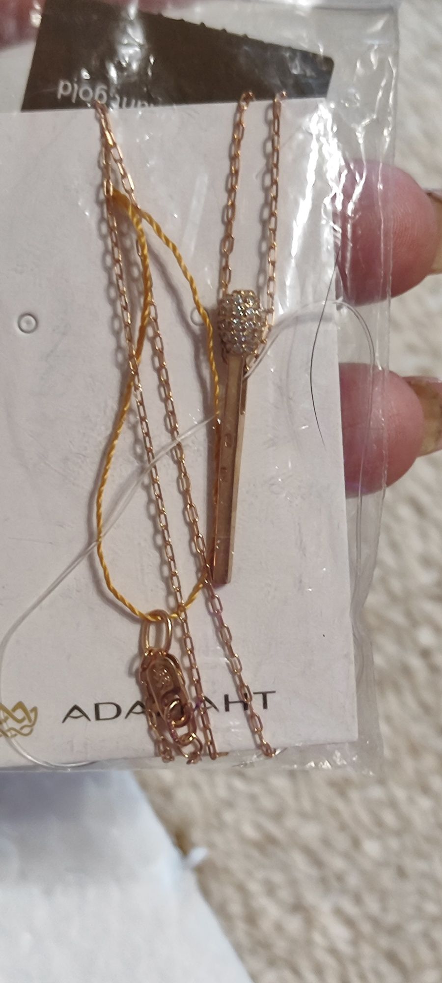 Продам серебряную подвеску "спичка".